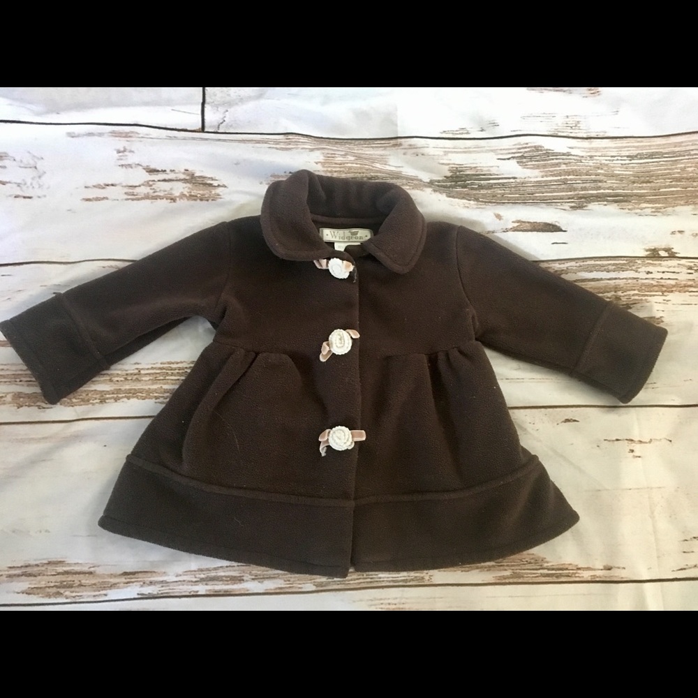 Vintage Widgeon fleece boutique dress coat size 18 months